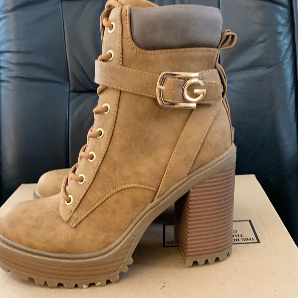 G by Guess Platform Combat Boots